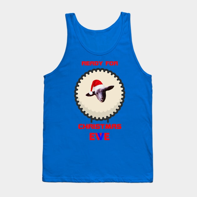 Ready For Christmas Ewe Tank Top by Pirino